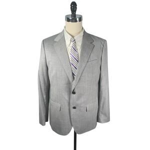 Bonobos Blazer Mens 44R Slim Fit Light Gray All Season Wool Stretch Jetsetter